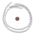 thumbnail image 2 of The Bead Chest Silver Oval Natural Wood Beads (9x6mm): Organic Eco-Friendly Wooden Bead Strand for DIY Jewelry, Crafts, Necklace and Bracelet Making, 2 of 4