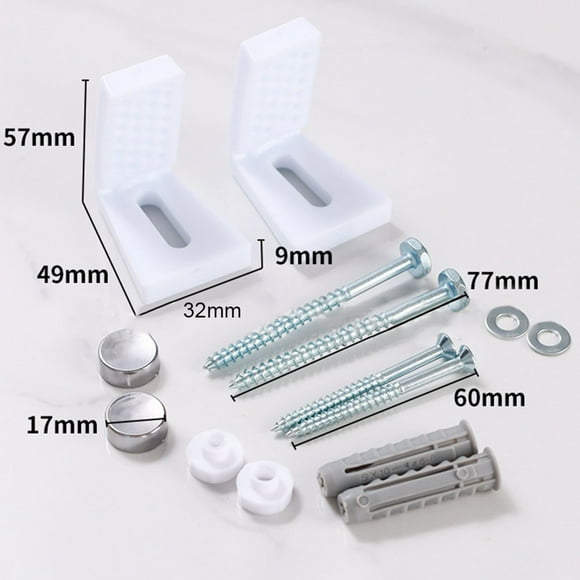 Toilet Bidet Anchor Bolts Set Pan Fix to Floor Kit Repair Fixings Fitting Screws
