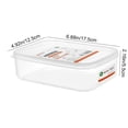 thumbnail image 3 of YYV Transparent Rectangular Plastic Food Storage Containers Leakproof Fridge-Safe Meal Prep Boxes with Lids Stackable Pantry Refrigerator Organization Food Storage Containers, 3 of 6