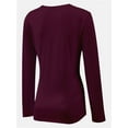 thumbnail image 4 of Women Shirts V Neck Long Sleeve Tops T-Shirt Basic Tees, 4 of 5