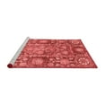 thumbnail image 2 of Ahgly Company Machine Washable Indoor Round Oriental Red Traditional Area Rugs, 4' Round, 2 of 4