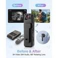 thumbnail image 3 of Ultra HD 2-in-1 Sports Video & Audio Recorder, 1080P Wearable Body Camera, 5H Record, IR Night Vision, Wide Angle, Clip-On Sports Recorder (1PC), 3 of 9
