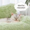 thumbnail image 4 of Dog Couch, Small Dog Bed with Removable Washable Cover, Cute Cat Couch for Pets, Cat Beds for Indoor Cats with Anti-Slip Bottom (Green), 4 of 14