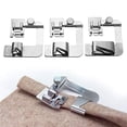 thumbnail image 1 of YEQIN 3 Pcs Adjustable Rolled Hem Foot (1 Inch, 1/2 Inch, 3/4 Inch) Sewing Machine Presser Foot Hemmer Foot Set for Singer Brother Janome Babylock Juki, 1 of 5