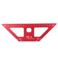 thumbnail image 2 of Regla para Trabajar la Madera ANGGREK Herramienta de Medición Aleación de Aluminio Roja, 2 of 7