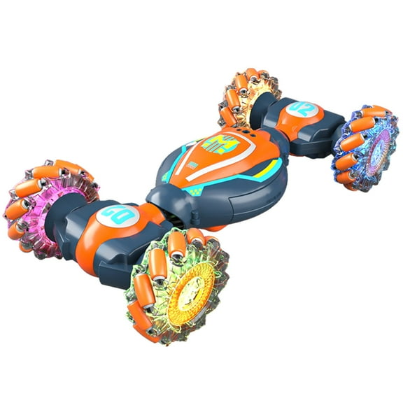 RC Stunt Cars Remote Control Car Double-Sided Driving 360-degree Flips Rotating Car Toy, Green