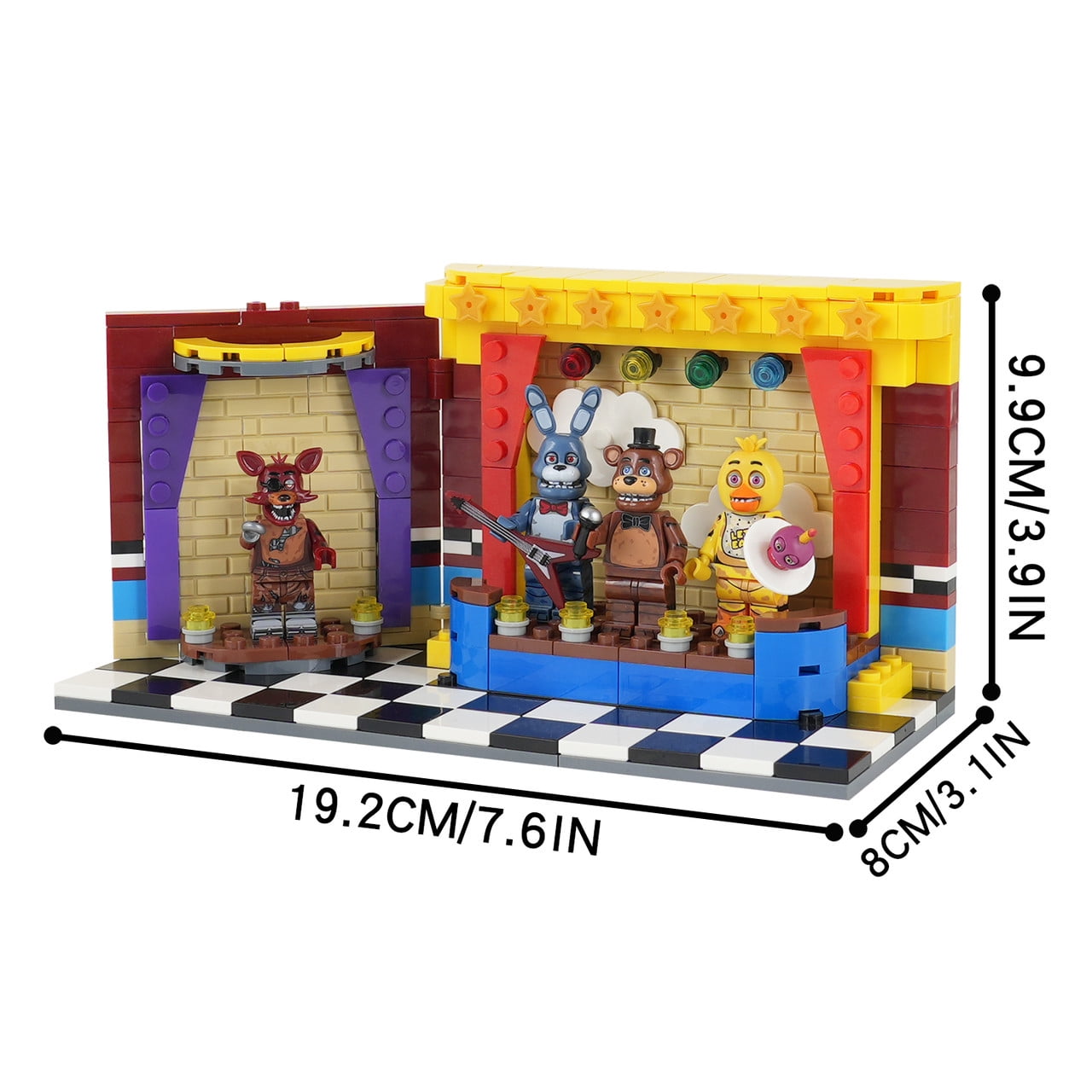Five Nights at Freddy s Stage MOC B Custom Building Set
