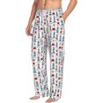 thumbnail image 2 of Uemuo Lighthouse And Beacon Pattern Men's Wide Leg Palazzo Lounge Pants with Pockets Light Weight Loose Comfy Casual Pajama Pants-Medium, 2 of 9