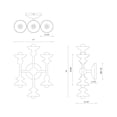 thumbnail image 3 of Alora Lighting WV328611AW Cadence 6 Light 14" Tall Wall Sconce - Off White, 3 of 7