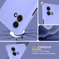 thumbnail image 3 of for Motorola Moto G Stylus 5G 2023 Case with 2 Pack Tempered Glass Screen Protector, Slim Liquid Silicone Shockproof Protective Case - Elegant Purple, 3 of 8