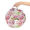 thumbnail image 2 of Botanical Round Floor Cushion with Handle, Natural Theme Realistic Flowers Motifs Peonies and Leaves Images Floral Art, Decorative Pillow for Living Room & Dorms, 18" Round, Multicolor, by Ambesonne, 2 of 4