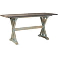 thumbnail image 7 of Kings Brand Arland Grey / Blue Wood Counter Height Rectangle Kitchen Dinette Dining Table, 7 of 7