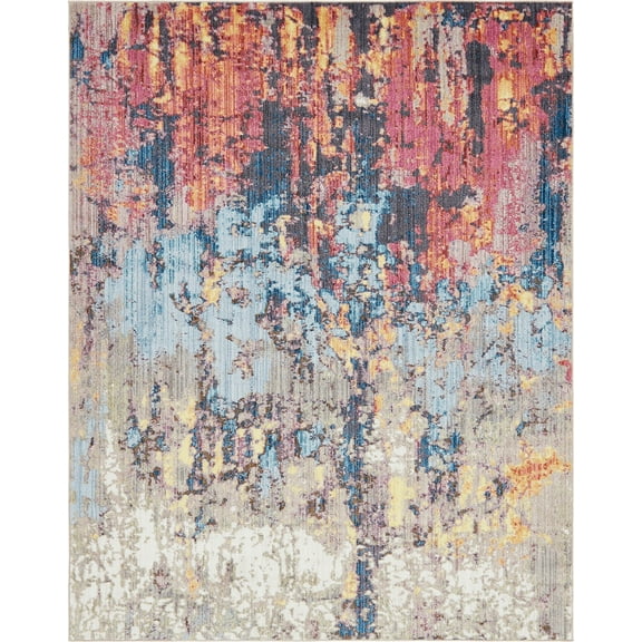 Jill Zarin Jill Zarin’s Downtown Rectangular Abstract Modern Area Rugs, Multi-color