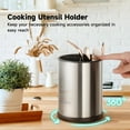 Cooking Utensil Holder, 5.51" x 7.28" Cooking Tool Holder for Up to 15