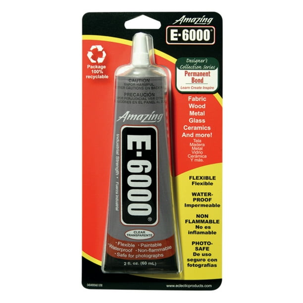 Eclectic E6000 Industrial Adhesive Clear 2 Fl Oz Walmart Com