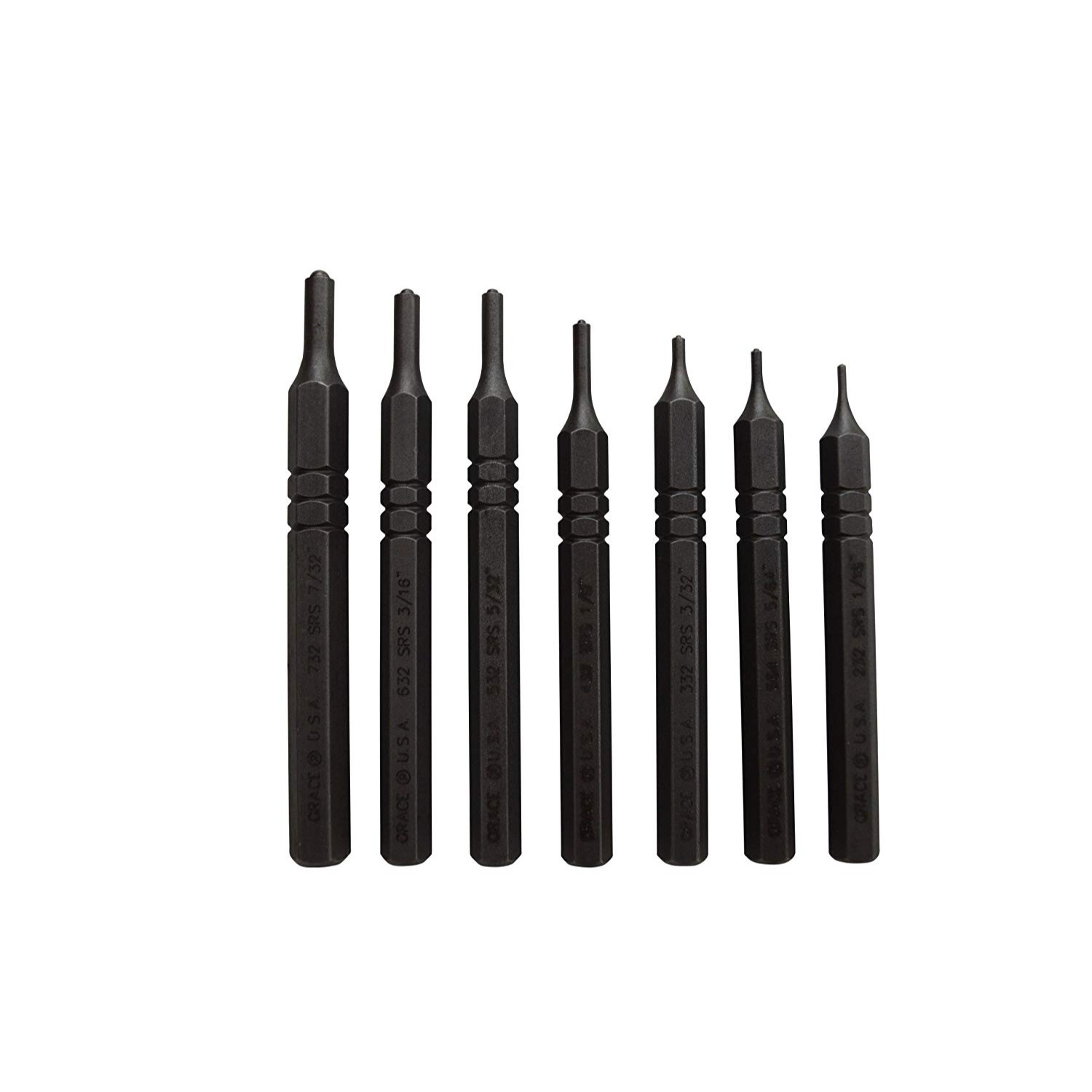Hunting Grace USA RS7 Roll Spring Pin Punch Set 7 piece Gunsmithing