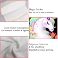 thumbnail image 5 of 1 Pcs Hanging Towels, Dish Towels Moon with Unicorn and Flowers Absorbent Hand Towels with Hanging Loop Washcloth for Bathroom Kitchen, 5 of 7