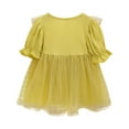 thumbnail image 3 of PEASKJP Robes pour Bébés Filles Taille Plissée Ample Décontractée Robe Midi en Lin,Noir 100, 3 of 4