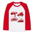 thumbnail image 2 of KKBOTIVE Boys Long Sleeve Sweatshirt, Casual Car Print Shirt Crew Neck Valentine's Day Tops for Kids Festive T Shirt Fashion Clothes ( Red5 Size: 13-14 Years ), 2 of 3