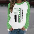 thumbnail image 1 of Qiopertar Mode Femmes Imprimé Col Rond Pull Tops Manches Longues Blouse Confortable Chandail en Molleton Offres de la Semaine Liquidation Moins de 5$ jusqu'à 90 % de Réduction, 1 of 4
