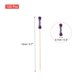 thumbnail image 2 of Uxcell 100Pcs Palillos de cóctel de doble perla de bambú para bebidas, alimentos y frutas, púrpura, 2 of 6