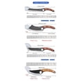 thumbnail image 3 of 4PCS Stainless Steel Chef Knife Set with Vegetable Chopper Utility Paring Knife Multipurpose Kitchen Accessories Meat Cleaver Boning Knife Bread and Fruit Knives for Cooking and Food Preparation, 3 of 9