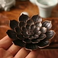 thumbnail image 5 of Girlsshop Incense Stick Holder Ash Catchers Joss Cone Nce Round Plate Buddhism Nse,Dark Brown-8.8CM, 5 of 9