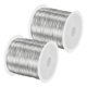 thumbnail image 1 of Uxcell 2Roll 0.3mm Alambre para Joyería, Alambre de Manualidades de 28 Gauge 328FT Alambre de Cobre para Fabricación de Joyería, Alambres de Metal Blando [100M, Plata], 1 of 1