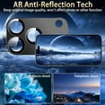 thumbnail image 6 of 2 Pack Camera Lens Protector Compatible with iPhone 17 Pro Max,Metal Aluminum Alloy Tempered Glass Camera Protector,Case Friendly, 6 of 7