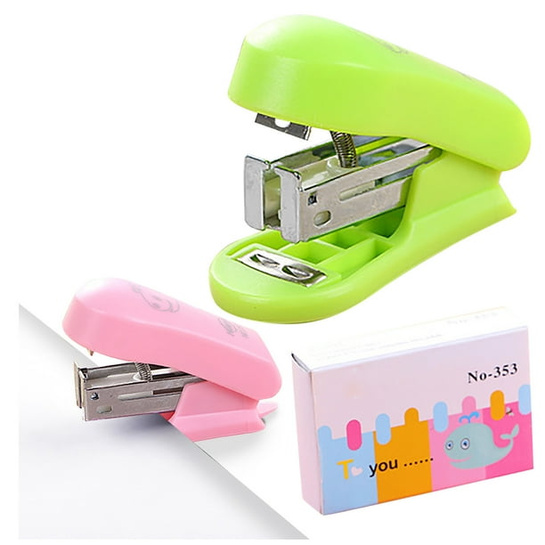 Tool Mini Small Stapler Useful Mini Stapler Staples Set Office Binding