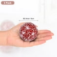 thumbnail image 3 of Uxcell 3-Pack Decorative Ball for Bowls, 2.4 Inch Mosaic Glass Balls Decorative Glass Orbs for Home Decor/Dining Tables [Red], 3 of 7