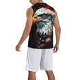 thumbnail image 2 of Sikiie USA Bald Eagle Basketball Jersey Reversible Men's Mesh Athletic Sports Shirts Training Practice S-4XL4X-Large, 2 of 6