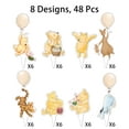 thumbnail image 2 of 48 Pcs Winnie Cupcake Toppers Classic Pooh Baby Shower Decorations Cute Cake Decorations Oh Baby Newborn Party Favors Boys and Girls First Birthday Supplies, 2 of 5