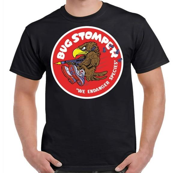 Aliens Bug Stomper We Endanger Species Red Logo T-Shirt-4XL