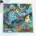 thumbnail image 3 of CHUNTIAN 100% Real Mulberry Silk Scarf -21'' x 21''- Lightweight Neckerchief –Women Men Small Square Digital Printed Scarves, 3 of 7