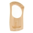 thumbnail image 2 of 7-Strings Harp Lyre with Carrying Bag, Tuning Wrench and Cleaning Cloth, Mini Stringed Instrument Gloria Arpa de madera de 7 cuerdas, 2 of 8