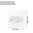 thumbnail image 2 of Spring Tension Rod Holder, 1 Pc Small Transparent Shower Rod Bracket No Drilling, Small Adhesive Tension Curtain Rod Retainer Shower Curtain Rod Holder Shower Wall Hooks, Hole Diameter 1.4 Inch, 2 of 6
