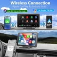 thumbnail image 2 of Pantalla portátil Carplay LANGDA de 7 pulgadas inalámbrica Carplay y Android Auto, 2 of 6