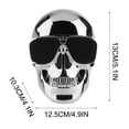 thumbnail image 4 of Altavoces Bluetooth Inalámbricos, Esqueleto Cráneo Portátil Bluetooth 4.0 Altavoz Inalámbrico 15W con Radio Fm Recargable 1200Mah, Decoración de Halloween Esqueleto, 4 of 5