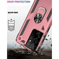 thumbnail image 3 of Entronix for Samsung Galaxy S21 Ultra Heavy Duty Case with Rotating Ring Military Grade Protection with Shockproof Kickstand for S21 Ultra 5G 6.8 inch (Pink), 3 of 7
