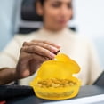 thumbnail image 5 of Easter Glass Candy Dish with Lid Covered Candy Bowl Glass Bunny Jar Candy Servers for Easter Holiday Office Home Kitchen Table Desk (Yellow), 5 of 6