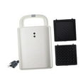 thumbnail image 3 of Máquina eléctrica para hacer gofres y queso con 2 placas, práctica y portátil, para hacer sándwiches y pizzas, para apartamentos de hotel Blanco, 3 of 9