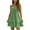 Green, variant on Women Beach Cover Up Dresses Spaghetti Strap Short Dresses Summer Coverups Casual Flowy Ruffle Hem Sundresses