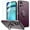 Dark Purple, variant on Designed for Motorola Moto G Power 5G 2024 Kickstand Hybrid with 360° Rotate Ring Stand Magnetic Hard TPU Shockproof + Screen Protectror Phone Case Cover [Black]