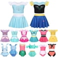 thumbnail image 2 of Traje de baño de dos piezas para niñas Princesa Bikini Volantes Verano Playa Surf Natación Traje de baño Juego de roles Traje de baño de una pieza 2-10Y8-9T (Tag150) Gao Jinjia LED, 2 of 2