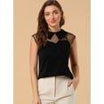 thumbnail image 3 of INSPIRE CHIC Blouse à Col à Manches Courtes pour Femmes Peter Pan, 3 of 6