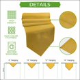 thumbnail image 5 of Yellow Table Runner Linen Burlap Table Runner 108 Inches Long Modern Minimalist Solid Color Art Dresser Scarves for Kitchen Island Coffee Dining Room Party Wedding Banquet Holiday Decoration 13"x108", 5 of 8