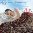 thumbnail image 3 of Boho Vintage Cooling Blanket,Lightweight Breathable Summer Throw Blanket with Double Sided Cold Effect,Modern Geometric Abstract Art Aesthetics Picnic Blankets Bed Sheet for Hot Sleepers 50"x60", 3 of 8