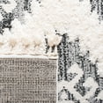 thumbnail image 6 of SAFAVIEH Moroccan Tassel Desmond Southwestern Shag Area Rug, Ivory/Grey, 6'7" x 6'7" Square, 6 of 10