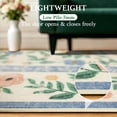 thumbnail image 4 of SORONO KATE 10'x14' Floral Area Rugs for Living Room, Machine Washable Oriental Vintage Distressed Non Slip Soft Indoor Area Carpet, Cream, 4 of 7